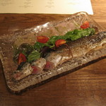 トラットリアチッチョ - 金目鯛とさんまのカルパッチョ（９００円）