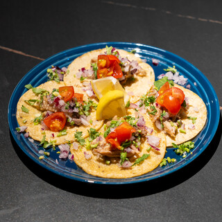 当店名物の創作タコスビュッフェ