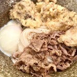 踊るうどん 滝井本店 - 肉まいたけ天温玉ぶっかけ 1,200円