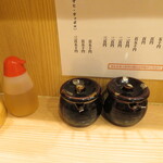 麺場 寺井 - 卓上調味料