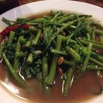 Sa Bieng Lae - 空芯菜のオイスターソース炒め