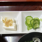 川京 - 冷奴とお新香