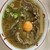 いのたに - 料理写真:中肉普通盛り生卵トッピング。とにかくスープが濃い！
