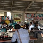 田子の浦港 漁協食堂 - お店の中（というより外？）