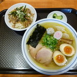 きく屋 - 特製ラーメンと肉ごはんのランチセット１０００円