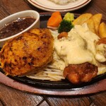 ぎゅう丸クラシック - 料理写真:ハンバーグ&鶏南蛮