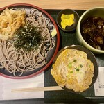 ラム新YOKOHAMA - つけ天Bセット そば