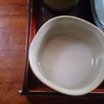 手打ちそば 梅蕎麦 - そば湯