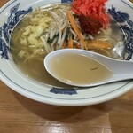 肉マシ鉄板食堂 - 【塩バターラーメン＝スープ】