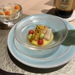 鮨 富かわ - 瞬間燻製