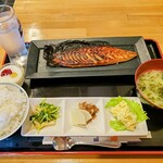干物食堂 - 朝定食の、さばみりん。