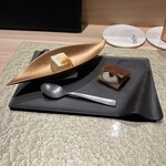 鮨 富かわ - 豆乳のパンナコッタ、フィナンシェ