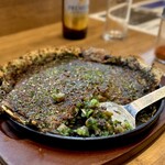 鉄板焼 OMURAYA - 今回はテコで直接いただきました♪