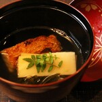 馳走 きむら - お碗は熊本のたけのこ、キンメダイ、鳴門のワカメ。