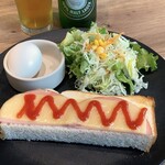 煌テラス珈琲 - ハムチーズトーストモーニング