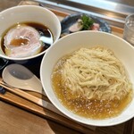 らぁ麺 紫陽花 - つけ麺(縮れ麺ver) くんたま