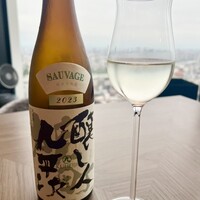 Series the Sky - 醸し人九平次もリーデルの日本酒グラスで出すと美味しさが引き立ちます。