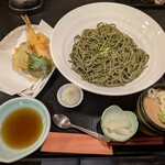 ふじの坊・喜膳 - 茶そば天ざる