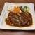 カルフール - 料理写真:手作りハンバーグ ... ブロッコリー、かぼちゃ、ニンジン、ジャガイモが副菜に付いてます