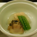 割烹 蒲焼 大沼 - 鮑と大根の炊合せ