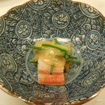 割烹 蒲焼 大沼 - たらばがにと浅葱の酢味噌掛け