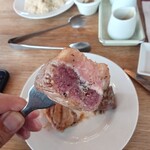 サクレフルール - ブルーレアを鉄板で調整