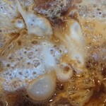 辰巳庵 - かつ煮なべ　接写