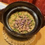 お肉屋 けいすけ 三男坊 - 土鍋ご飯　ヒレ肉たっぷり