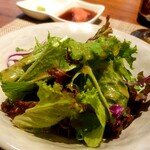 森の鉄板ダイニング まるやま苑 - サラダ(お醤油のドレッシングが美味しい！)
