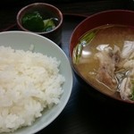 能登 - ご飯とアラ汁