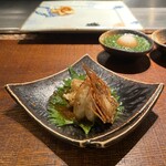 鉄板焼 十河 - エビ