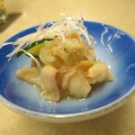 日本料理 こぶし - お通し（ほっきの和え物）