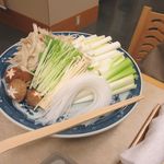 鴨鍋のお野菜