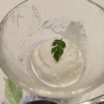 鮨 青海 - デザート　ミルクソルベ