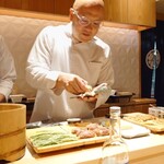 銀座 しのはら - 篠原大将による手巻