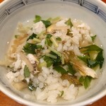 銀座 しのはら - 湯桶を掛けて