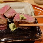 銀座 しのはら - 追加　飛騨牛の飛び牛ヒレの炭火焼