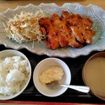 黒酢チキン南蛮定食 たかもとや - 