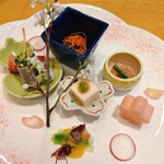 平成館 しおさい亭 - 前菜盛り合わせ