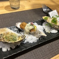 四ツ橋・新町 牡蠣と肉たらしビストロAKIRA - 