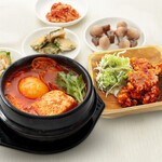 韓国料理bibim’ - スンドゥブハーフチキンセット