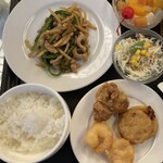 楓林閣 - 青椒肉絲　サラダ　小鉢