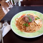 カナリア喫茶 - 料理写真:焼きスパハンバーグ 850円(税込)