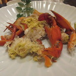 酒菜和の香 - 14/9 活どてほり蟹塩蒸