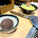 月島もんじゃ こぼれや - あんこ巻　しょっぱい料理のあとはこれ