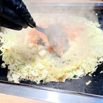 月島もんじゃ こぼれや - 明太チーズ餅もんじゃ　いい匂いがします