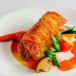 デザートカフェ長楽館 - オマール海老のカダイフ