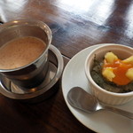 サンサーラ - マサラチャイと青海苔アイス