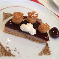 モナリザ 恵比寿店 - 前菜：フランス産フォアグラのコンフィとフルーツのマリアージュ　ガトー・サントノーレ風