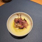 日本のイタリア料理店 sai - とうもろこしのパンナコッタ 真蛸のソテー